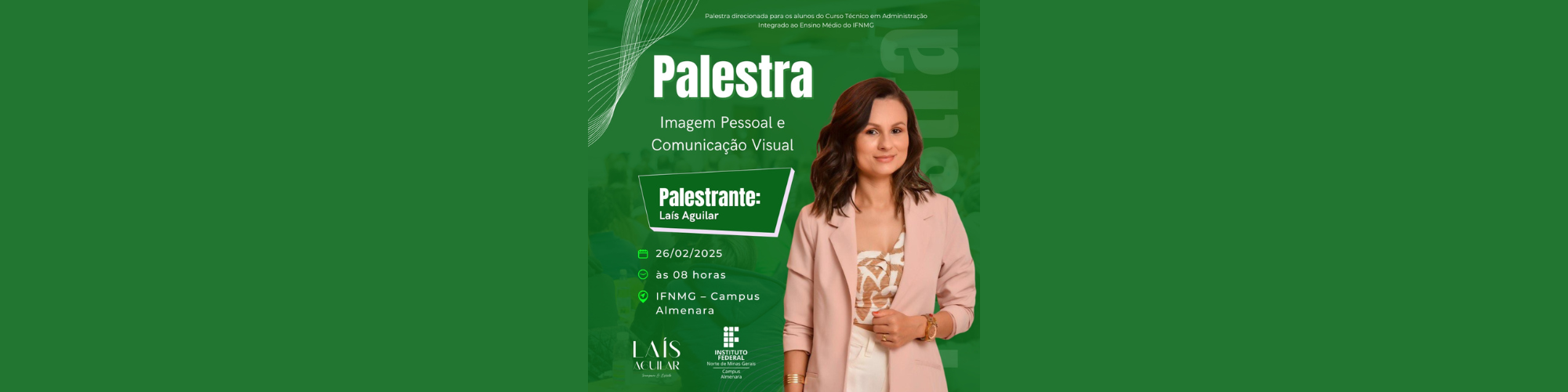 Banner do evento Imagem Pessoal e Comunicação Visual