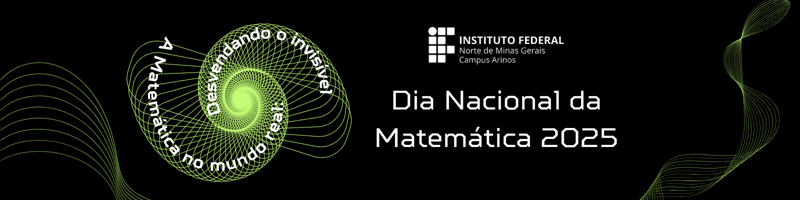 Banner do evento Dia Nacional da Matemática 2025